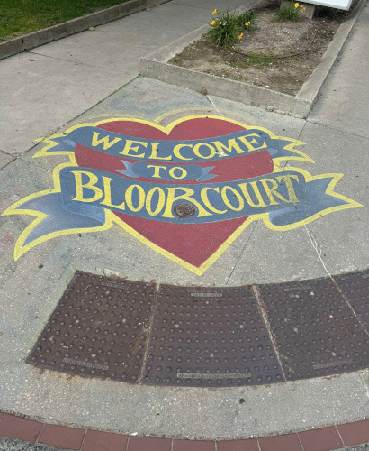 Bloorcourt Village sidewalk art